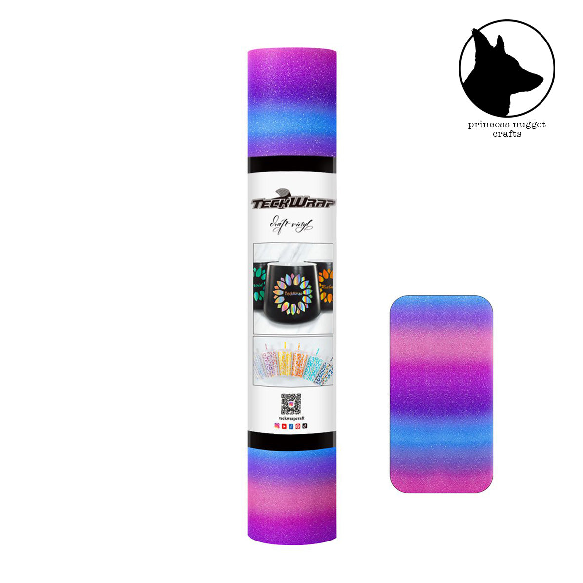 Teckwrapcraft Rainbow Stripes Starry Purple vinyle
