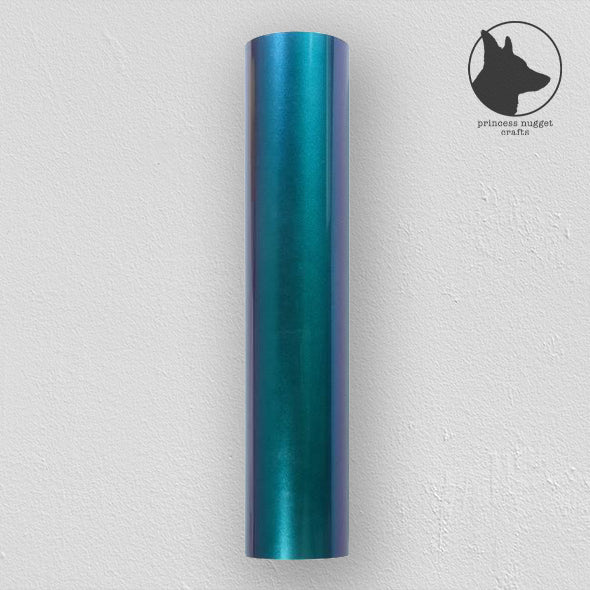 FLEX Glossy Pearlescent Metallic Cyan Blue - Princess Nugget crafts