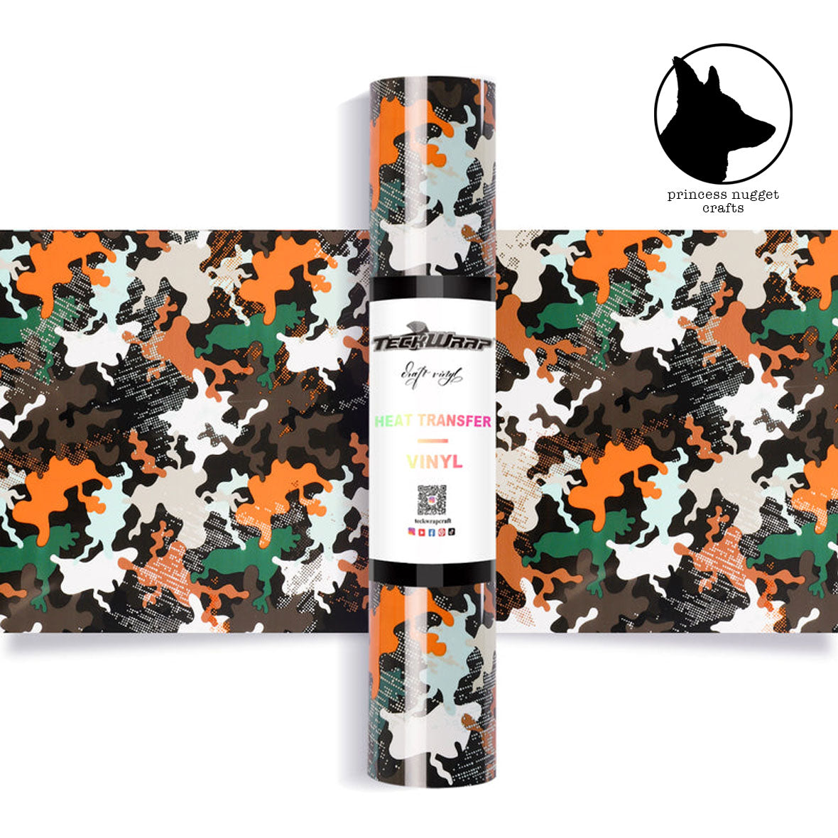 FLEX Camouflage Orange - Princess Nugget crafts
