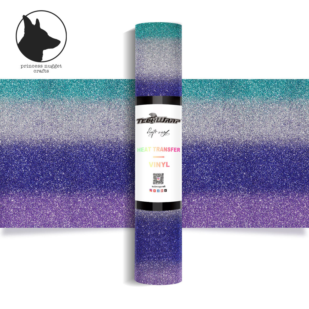 FLEX Ombré Glitter Rainbow Purple - Princess Nugget crafts