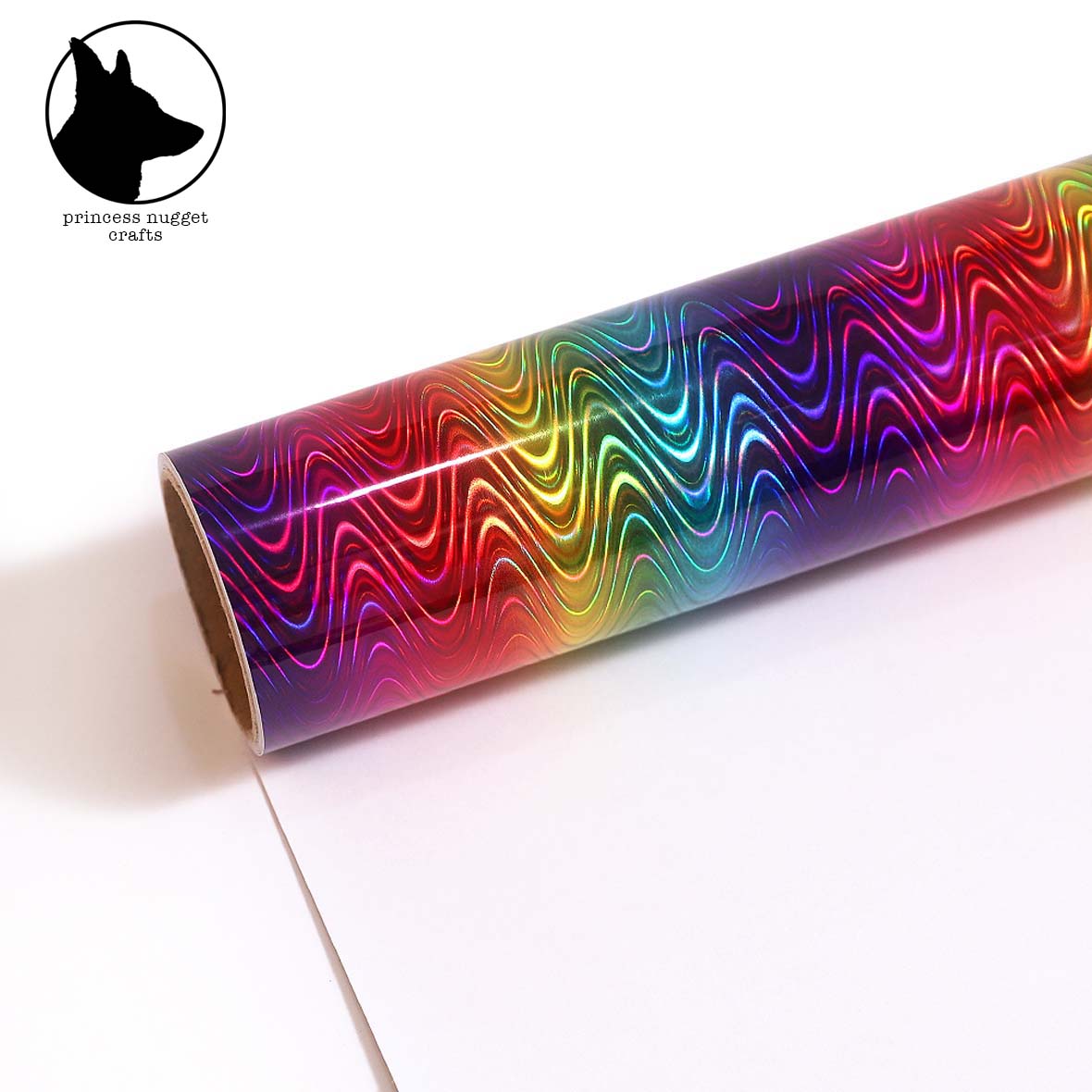 Holographic Mosaic Rainbow Wave - Princess Nugget crafts