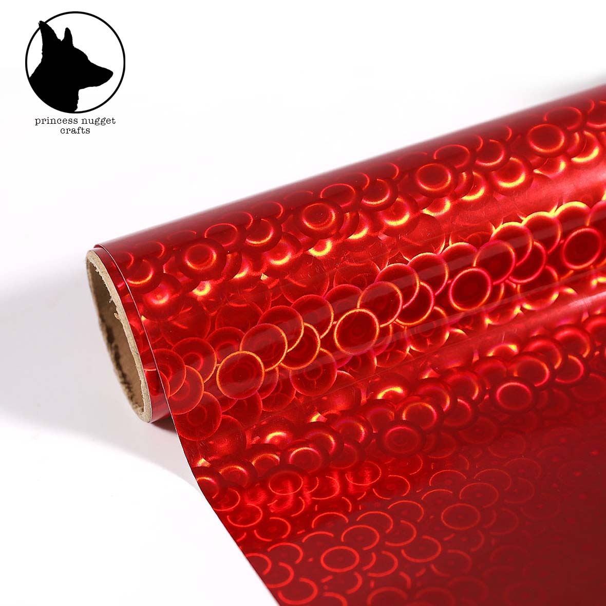 Holographic Bubble Red - Princess Nugget crafts