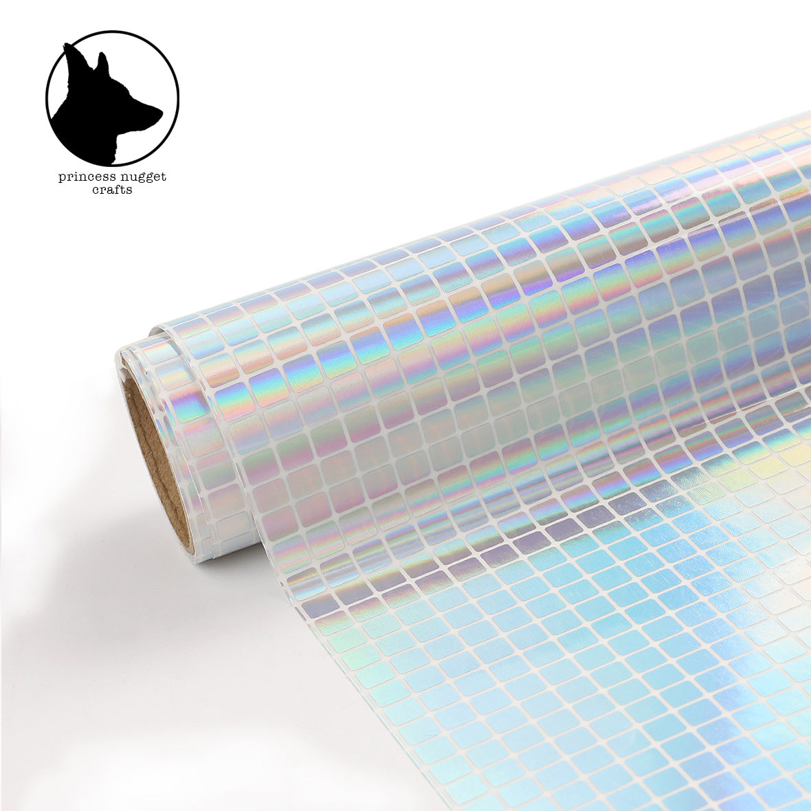 Holographic Mosaic Silver Ice cubes - Princess Nugget crafts