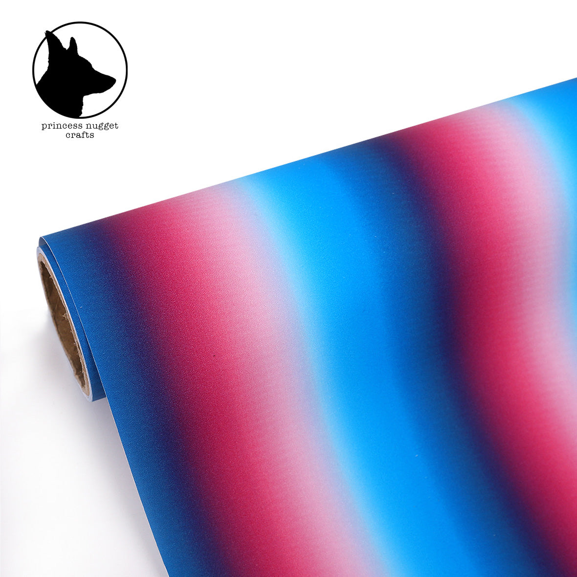 Rainbow Stripes Starry White vinyle - Princess Nugget crafts