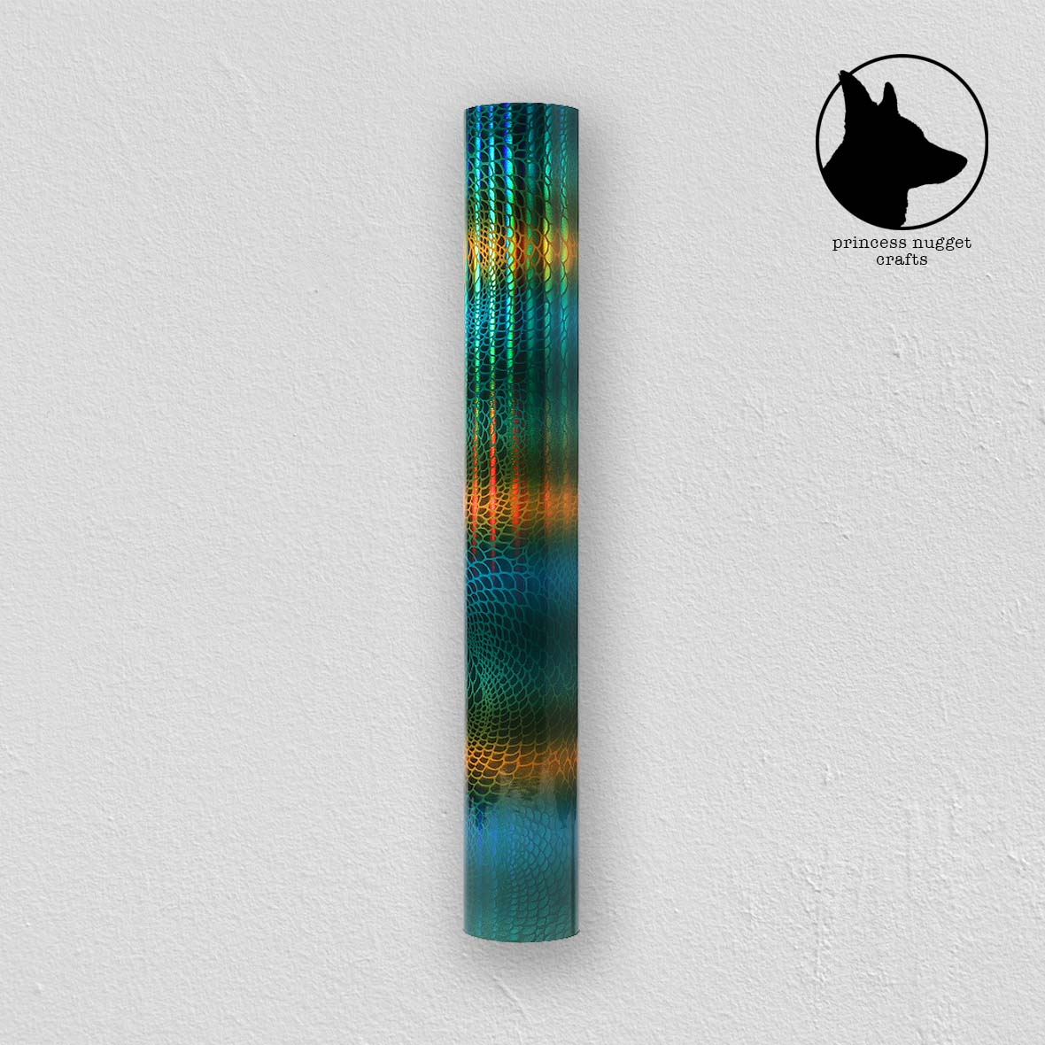 Holographic Mosaic Yellow Green Peacock - Princess Nugget crafts