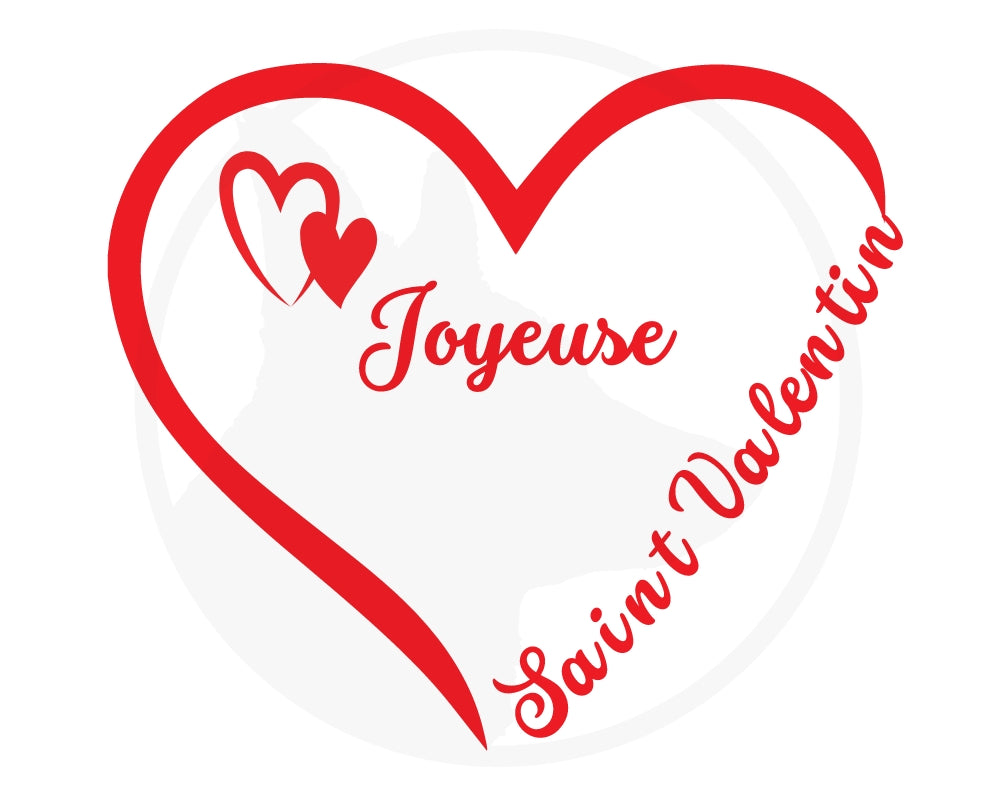 Joyeuse Saint Valentin coeur- SVG - Fichier digitale - Princess Nugget crafts